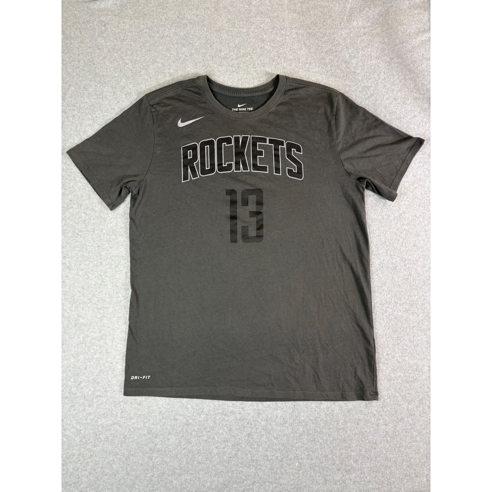Nike Houston Rockets James Harden 13 Dri-FIT Tee Mens Large Grey 705186-06F